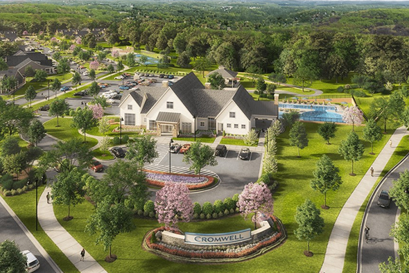 Cromwell clubhouse air view
